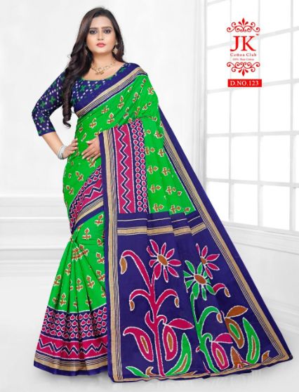 Jk Karishma 1 Casual Daily Wear Cotton Printed Latest Saree Collection